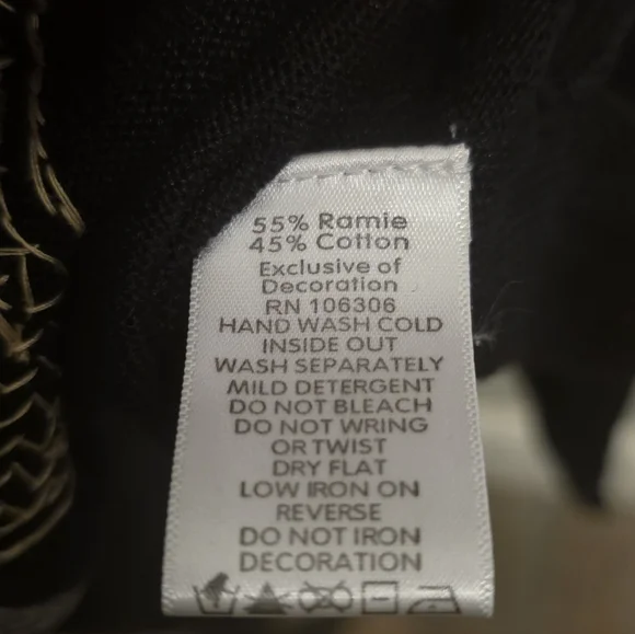 Quacker Factory Black Sweater with Gold and Silver Sequin Design - Picture 4 of 5